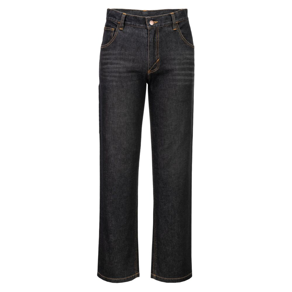 Portwest Bizflame Denim FR Flex Jean - Black Tall - FR54 34 - Overlook Boots