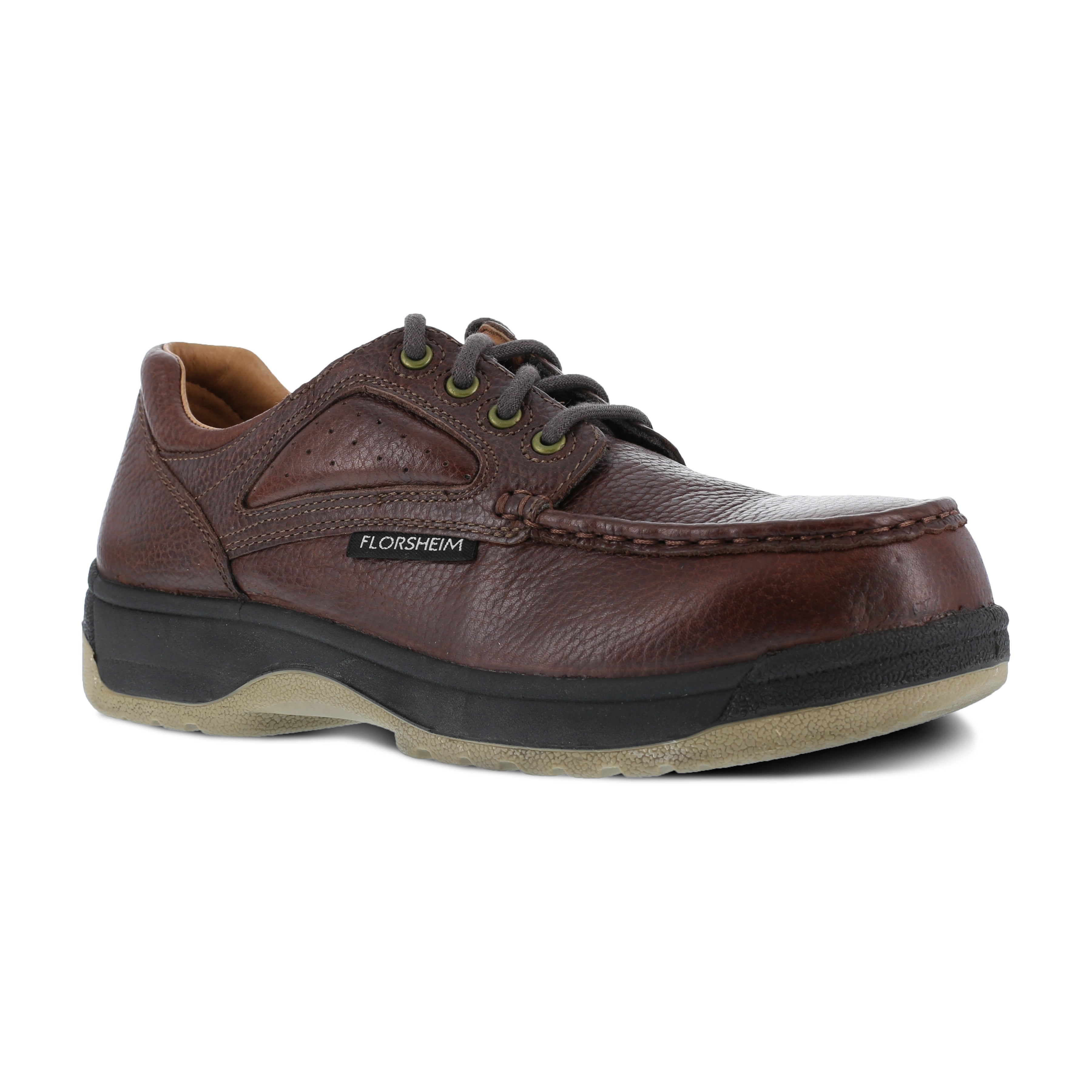Florsheim Women's Compadre Moc Comp Toe Oxford Work Shoe - Brown - FS240 8 / Medium / Brown - Overlook Boots