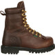 Georgia Men's Lace To Toe 8" Steel Toe Waterproof Work Boot- Chocolate- G8341 - Overlook Boots