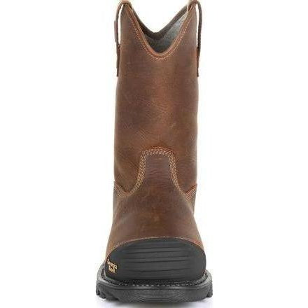 Georgia Men's Rumbler 10" Composite Toe Waterproof Pull-On Work Boot-Brown- GB00286 - Overlook Boots