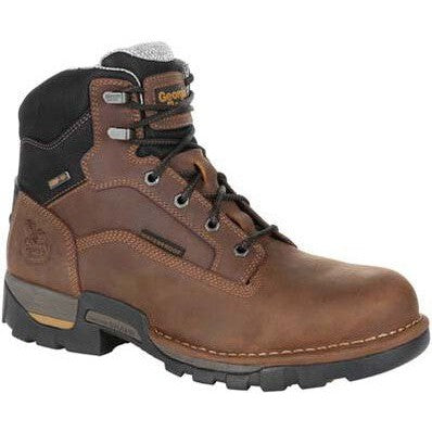 Georgia Men's Eagle One 6" Soft Toe Waterproof Work Boot - Brown - GB00312 8 / Medium / Brown - Overlook Boots