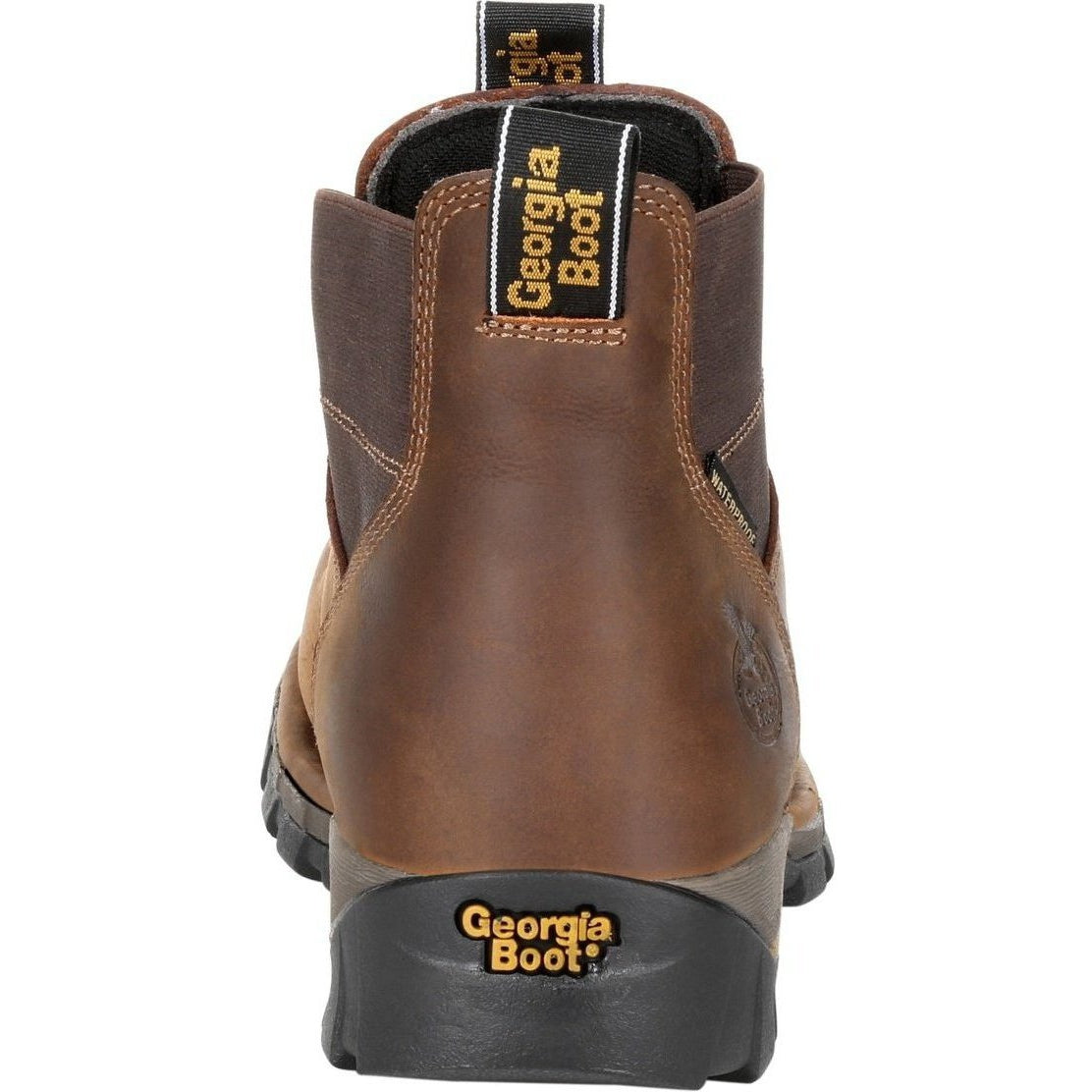 Georgia Men's Eagle One Soft Toe Waterproof Chelsea Work Boot - Brown - GB00315 - Overlook Boots