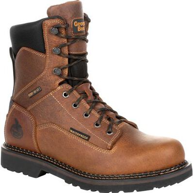 Georgia Men's Giant Revamp 8" Waterproof Work Boot -Brown- GB00318 - Overlook Boots
