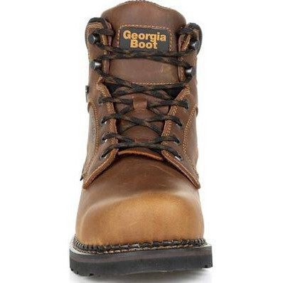 Georgia Men's Giant Steel Toe Waterproof Met Guard Work Boot -Brown- GB00322 - Overlook Boots