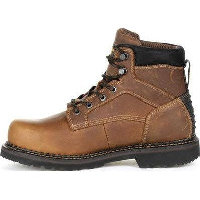 Georgia Men's Giant Steel Toe Waterproof Met Guard Work Boot -Brown- GB00322 - Overlook Boots