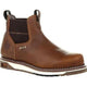 Georgia Men's Wedge Chelsea Soft Toe Waterproof Wedge Work Boot - Brown - GB00352 7 / Medium / Brown - Overlook Boots