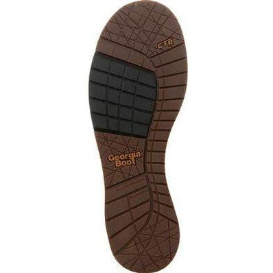 Georgia Men's Amped Lightweight Wedge Chelsea Steel Toe Waterproof Work Boot - Brown - GB00353 - Overlook Boots