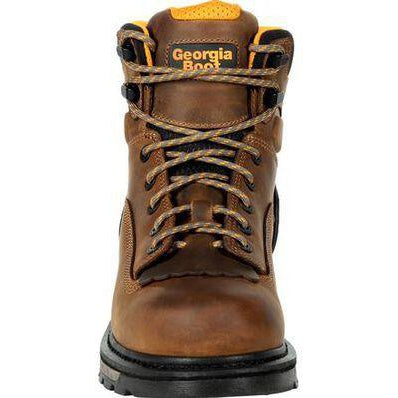 Georgia Men's LTX 6" Composite Toe Waterproof Carbo-Tec Work Boot- Brown - GB00391 - Overlook Boots