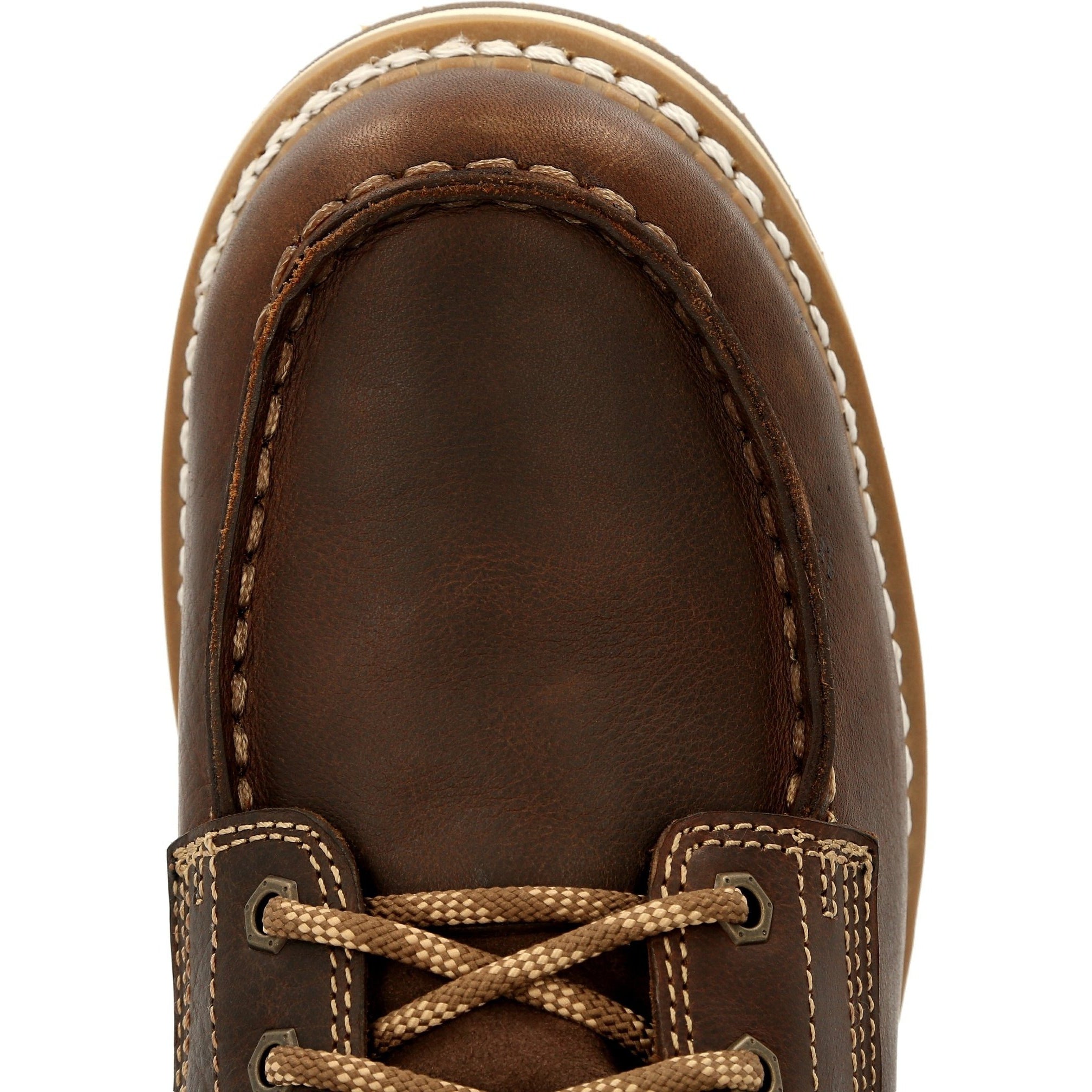 Georgia Men's Amped Lightweight Wedge 6" Soft Toe Waterproof Work Boot - Brown - GB00429 - Overlook Boots