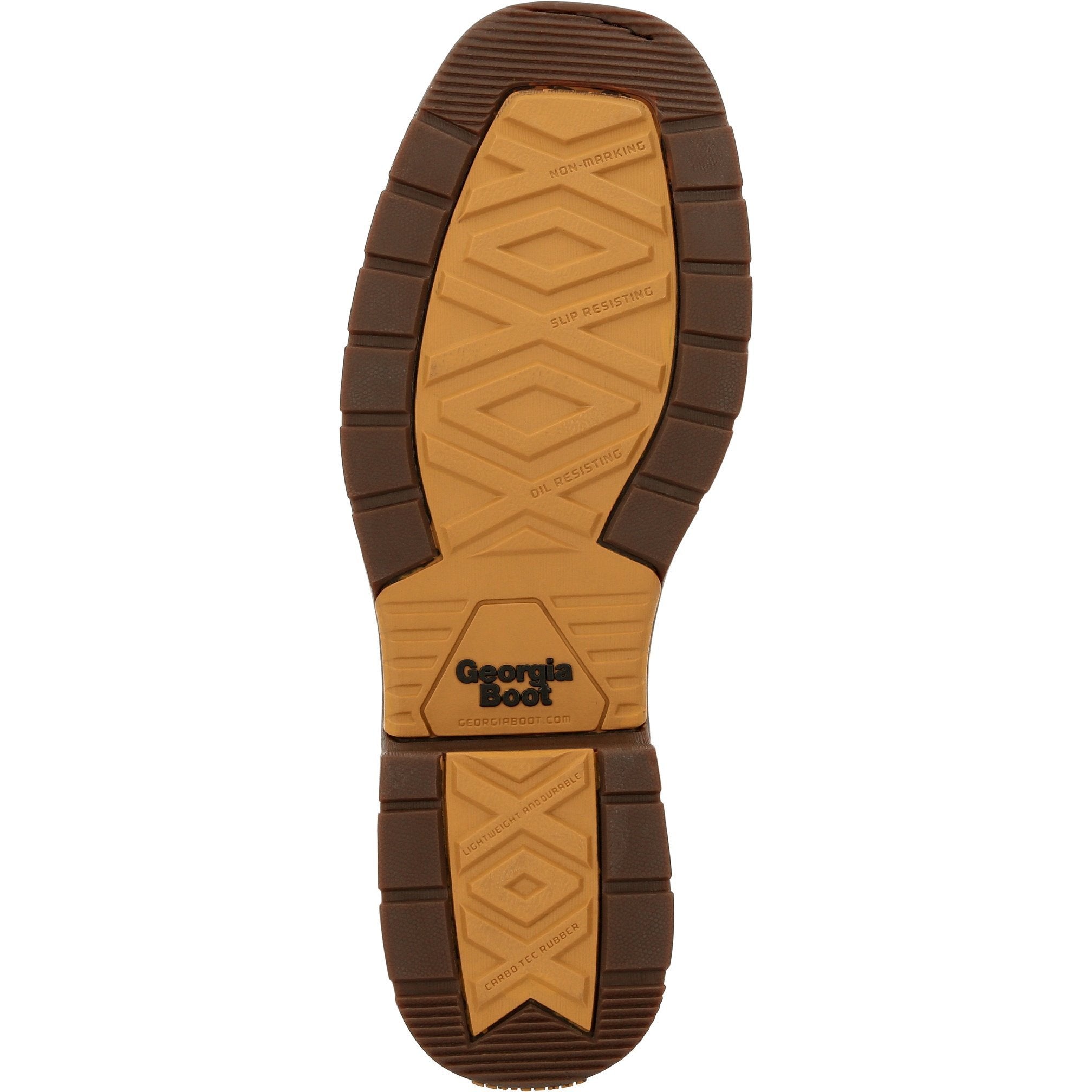 Georgia Men's Carbo-Tec Lightweight 6" Soft Toe Waterproof Work Boot - Brown - GB00434 - Overlook Boots