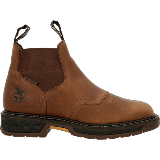 Georgia Men's Carbo-Tec Lightweight 6" Soft Toe Waterproof Work Boot - Brown - GB00434 - Overlook Boots