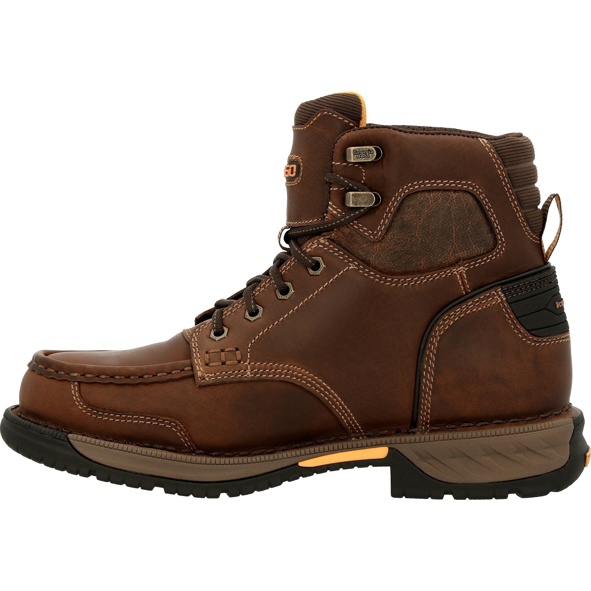 Georgia Men's Athens 360 5" Soft Toe Waterproof Work Boot - Brown - GB00439 - Overlook Boots