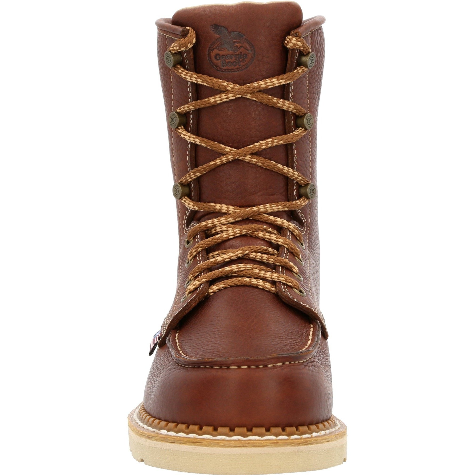 Georgia Men's Wedge 8" Moc Toe USA Made Work Boot - Brown - GB00480 - Overlook Boots