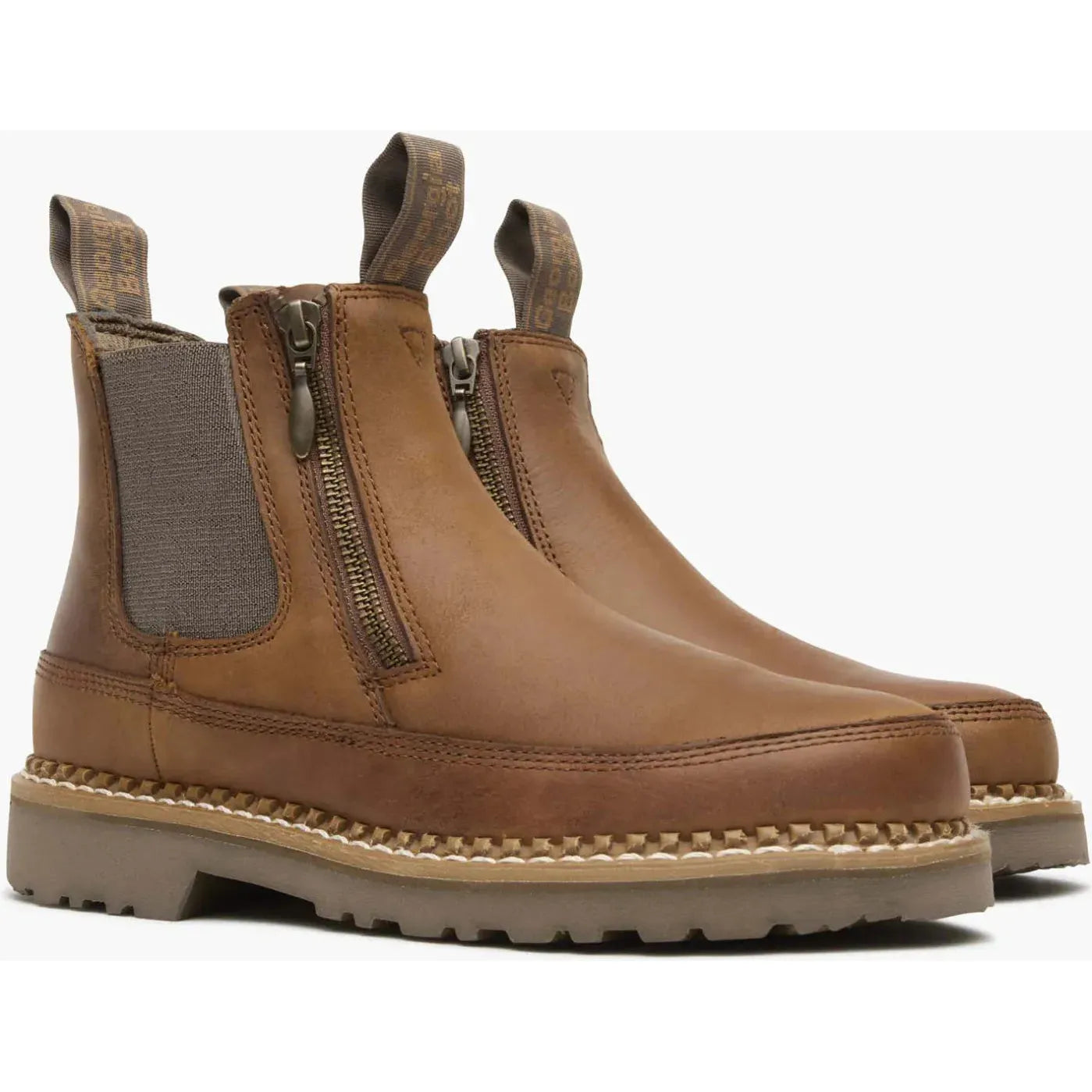 Georgia Women's 5" Side Zip Chelsea Romeo Work Boot- Brown- GB00507 - Overlook Boots