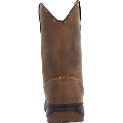 Georgia Men's Boot Ot 10" Waterproof Pull On Work Boot -Brown- GB00523 - Overlook Boots