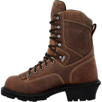 Georgia Men's Usa Logger 9" Waterproof Composite Toe Work Boot - Crazy - GB00540 - Overlook Boots