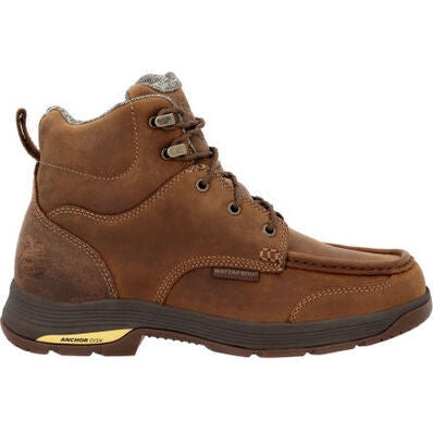 Georgia Men's Athens Superlyte Waterproof Moc Toe Work Boot -Brown- GB00547 8 / Medium / Brown - Overlook Boots