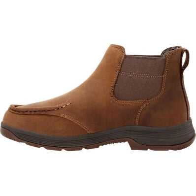 Georgia Men's Athens Superlyte Waterproof Chelsea Work Boot -Brown- GB00548 - Overlook Boots