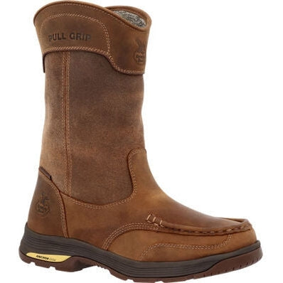 Georgia Men's Athens Superlyte 11" Waterproof Pull On Work Boot -Brown- GB00549 - Overlook Boots