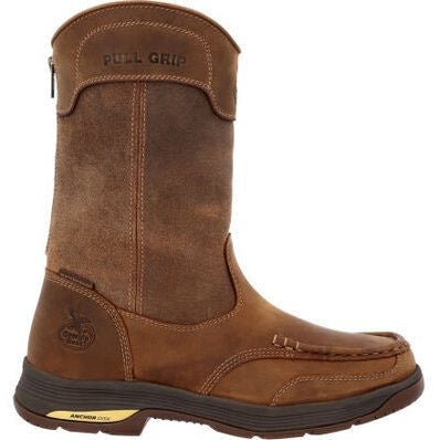 Georgia Men's Athens Superlyte Waterproof Pull On Alloy Toe Work Boot -Brown- GB00550 8 / Medium / Brown - Overlook Boots