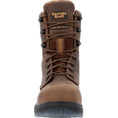 Georgia Men's Flxpoint Ultra 8" Waterproof Composite Toe Work Boot -Brown- GB00554 - Overlook Boots