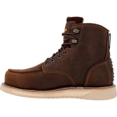 Georgia Men's Amp Lt Wedge 6" Composite Toe Waterproof Work Boot -Brown- GB00592 - Overlook Boots