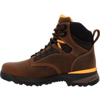 Georgia Men's TBD 6" Alloy Toe Waterproof Slip Resistant Work Boot -Brown- GB00597 - Overlook Boots