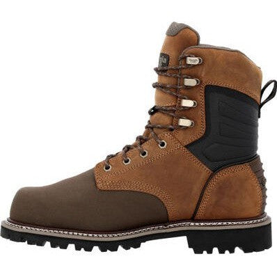 Georgia Men's Brute 8" Composite Toe Waterproof MG Work Boot- Brown- GB00643 - Overlook Boots