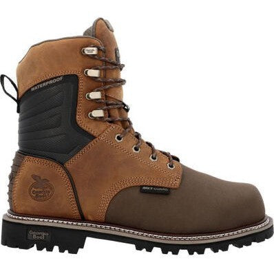 Georgia Men's Brute 8" Composite Toe Waterproof MG Work Boot- Brown- GB00643 - Overlook Boots