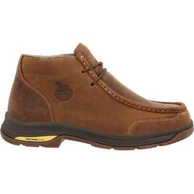 Georgia Men's Athens Superlyte 5" Waterproof Wallabe Work Boot -Brown- GB00646 8 / Medium / Brown - Overlook Boots