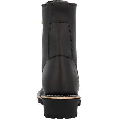 Georgia Men's Forestry 8" Soft Toe Logger Work Boot- Black- GB00648 - Overlook Boots
