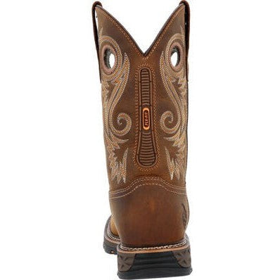 Georgia Men's Carbo Tec FLX 11" Soft Toe Waterproof Pull On Work Boot- Brown- GB00649 - Overlook Boots