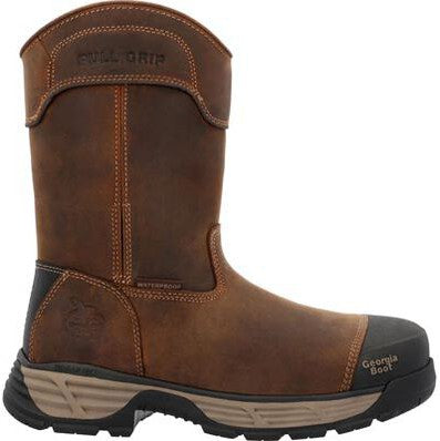 Georgia Men's Durablend Edge 10" Alloy Toe Waterproof Work Boot -Brown- GB00664 - Overlook Boots