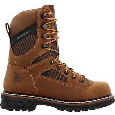 Georgia Men's LTX Logger 9" Composite Toe Waterproof Work Boot- Brown- GB00669 - Overlook Boots