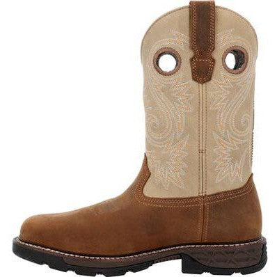 Georgia Men's Carbo Tec FLX 11" Alloy Toe Western Work Boot -Brown- GB00670 - Overlook Boots
