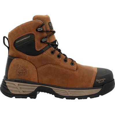 Georgia Men's Durablend Edge 6" Alloy Toe Waterproof Work Boot -Brown- GB00679 - Overlook Boots