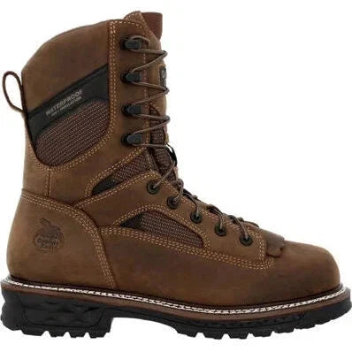 Georgia Men's Logger LTX 9" Composite Toe Waterproof 400G Work Boot -Brown- GB00681 - Overlook Boots
