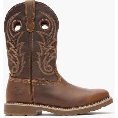 Georgia Men's Core 37 11" Steel Toe Waterproof Western Work Boot - Brown - GB00692 - Overlook Boots