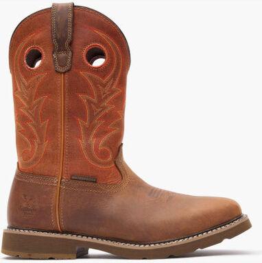Georgia Men's Core 37 11" Soft Toe Waterproof Western Work Boot- Brown- GB00693 - Overlook Boots