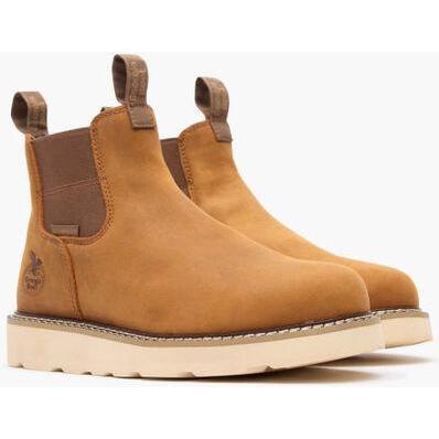 Georgia Men's Core 37 6" Soft Toe WP Chelsea Work Boot- Barracuda- GB00694 - Overlook Boots