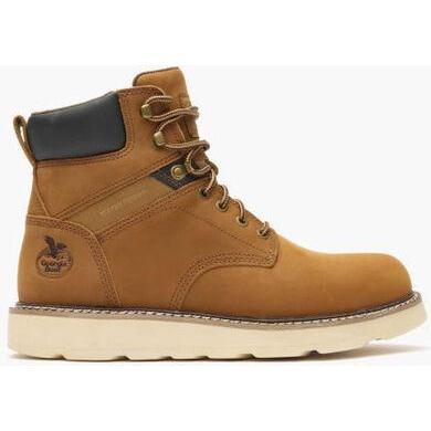Georgia Men's Core 37 6" Steel Toe WP Wedge Work Boot- Gold- GB00695 - Overlook Boots