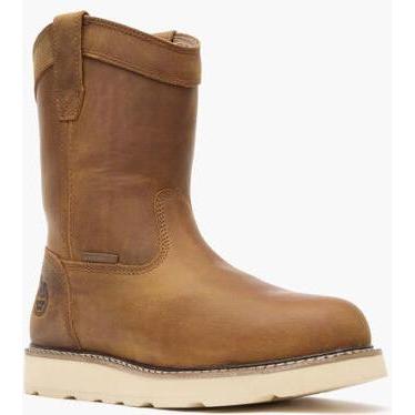 Georgia Men's Core 37 10" Steel Toe Waterproof Pull On Work Boot - Barracuda - GB00696 7.0 / Medium / Gold - Overlook Boots
