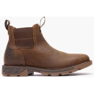 Georgia Men's Carbo Tec Flx 6" WP Chelsea Work Boot- Brown- GB00700 - Overlook Boots