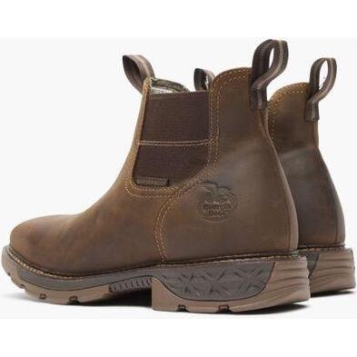 Georgia Men's Carbo Tec Flx 6" Alloy Toe Waterproof Chelsea Work Boot - Brown - GB00701 - Overlook Boots
