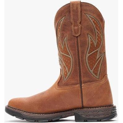 Georgia Men's Carbo Tec Flx 11" Pull On Insulkul Western Work Boot - Brown - GB00702 - Overlook Boots