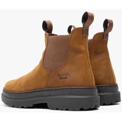 Georgia Men's Superlyte 5" Soft Toe Romeo Chelsea Work Boot- Brown- GB00706 - Overlook Boots