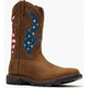 Georgia Men's Carbo Tec Flx 11" Square Toe Patriotic Western Work Boot - Brown - GB00721 7 / Medium / Brown - Overlook Boots