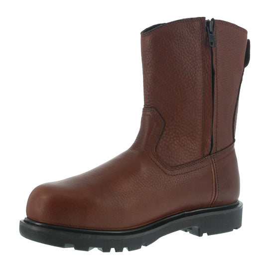 Iron Age Men's Hauler 10" Composite Toe Met Guard Wellington Work Boot - Brown - IA0195 - Overlook Boots