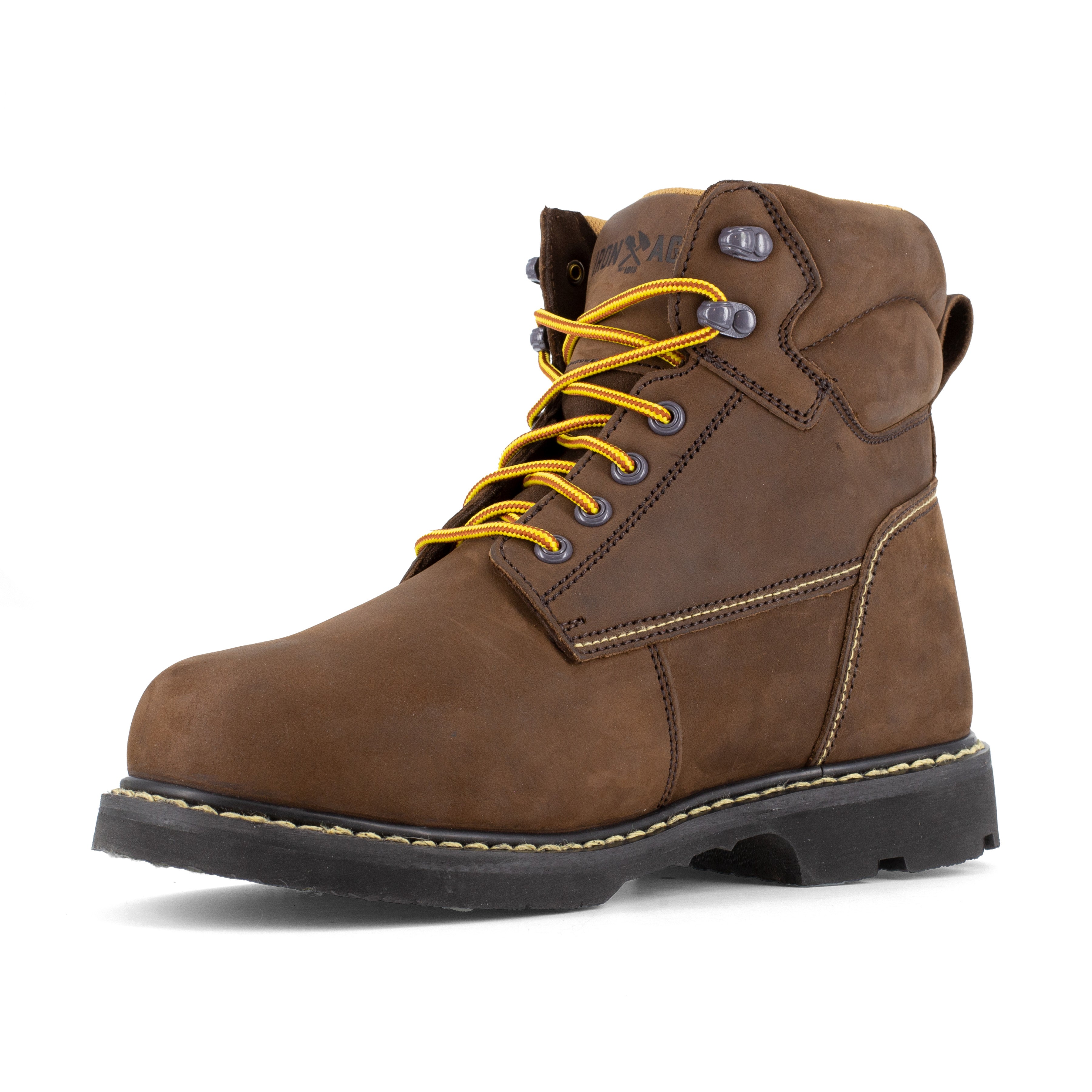 Iron Age Men's Groundbreaker 6" Steel Toe Work Boot - Brown - IA5014 - Overlook Boots