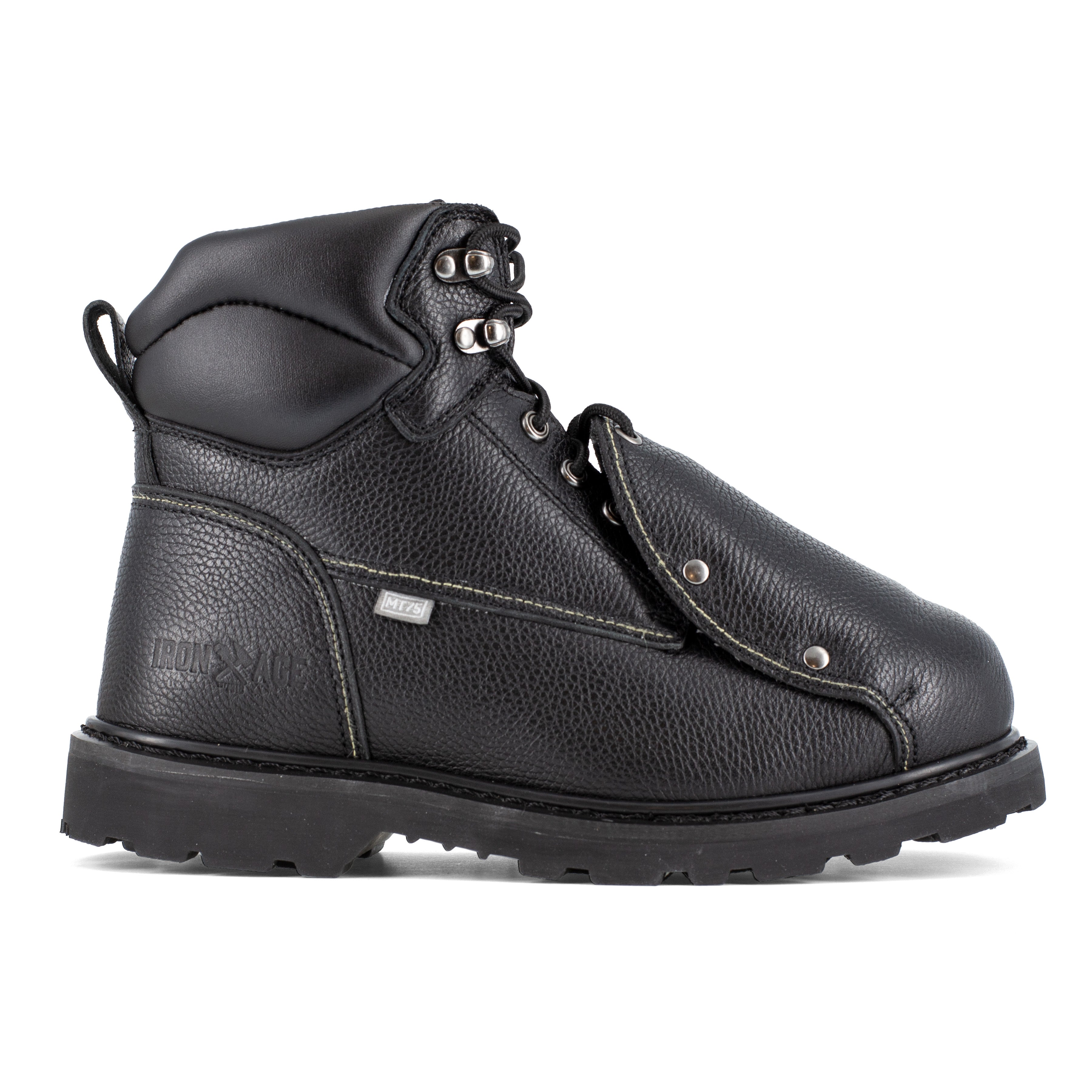 Iron Age Men's Groundbreaker 6" Steel Toe External Work Boot - Black - IA5016 - Overlook Boots